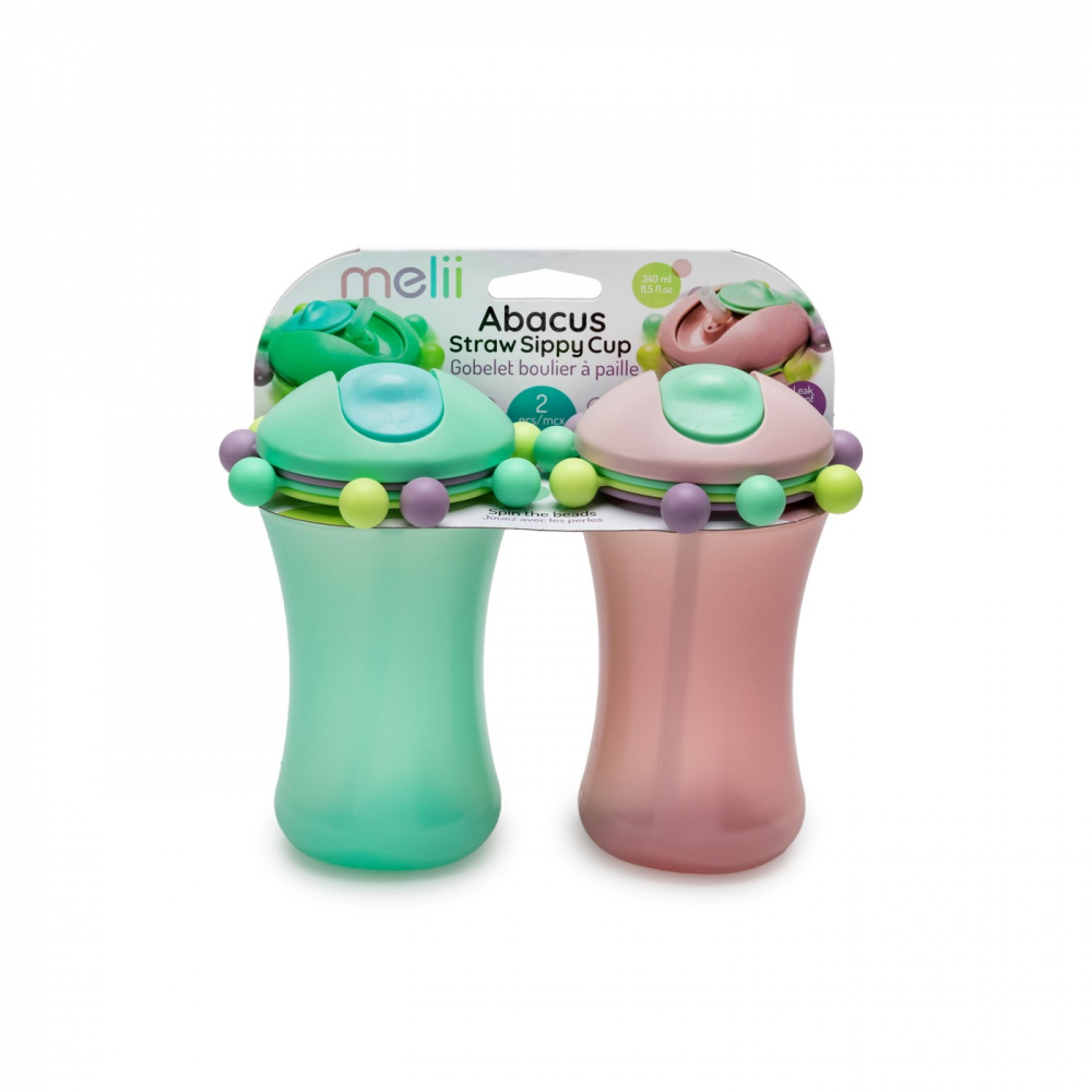 Set 2 cani Abacus Melii roz-verde