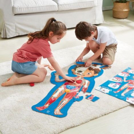 Hape Puzzle Corpul Uman - Jucarie Educativa 61 Piese - imagine 6