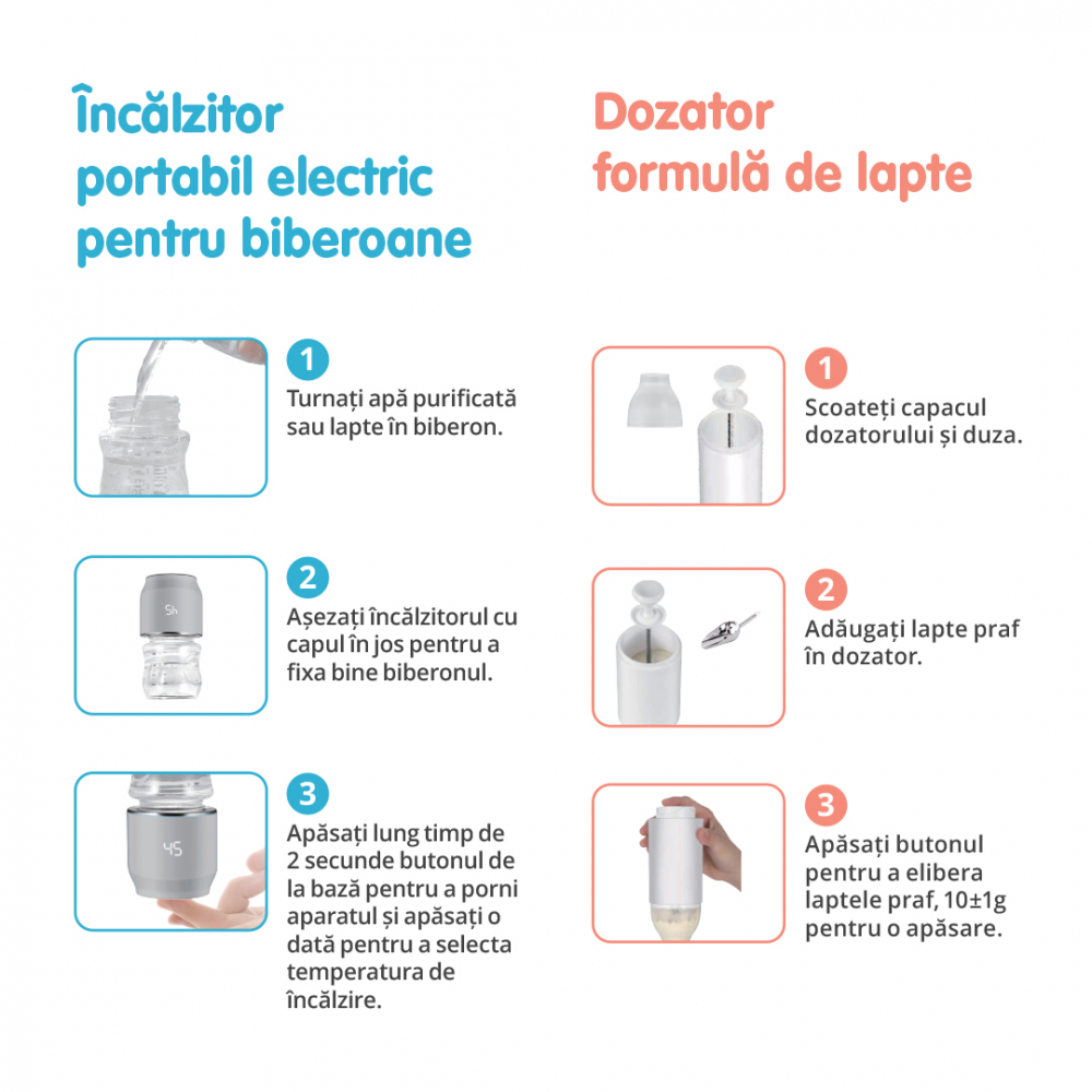 Set 2in1 Incalzitor Biberoane Easycare Baby