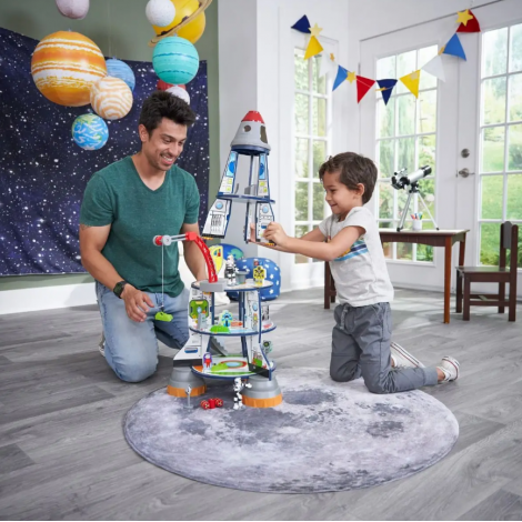 Racheta lemn Kidkraft | Set joaca 5 nivele - imagine 13