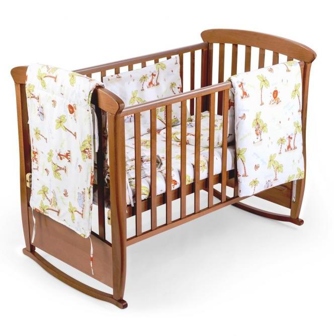 Somnart Jungle Set Complet Patut Bebe 5 Piese - imagine 5