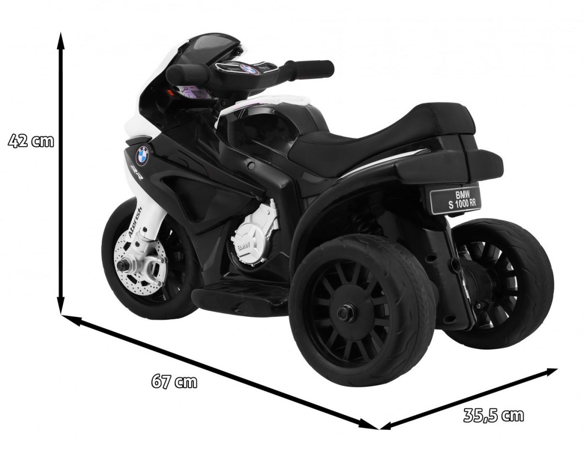 Motocicleta Electrică BMW S1000 RR 6V Negru - imagine 2