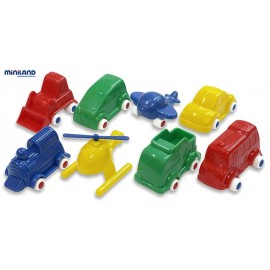 Miniland Set 8 Masinute Minimobil Rezistente