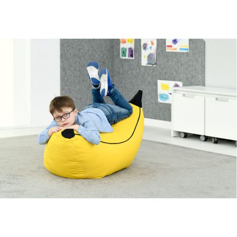 Puf cu granule Banana Moje Bambino, Confortabil - imagine 3