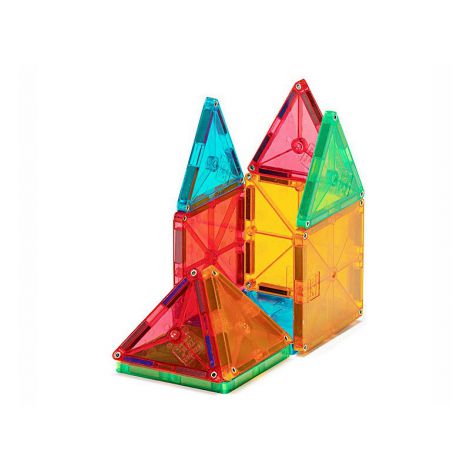 Magna-Tiles 100 Piese Transparente, Constructie Magnetica - imagine 5