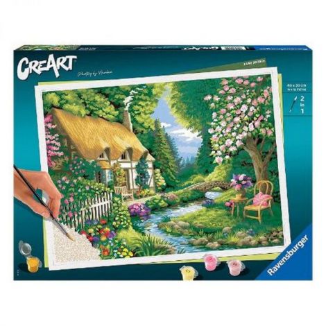 Creart Ravensburger - Pictura Casuta Malul Raului