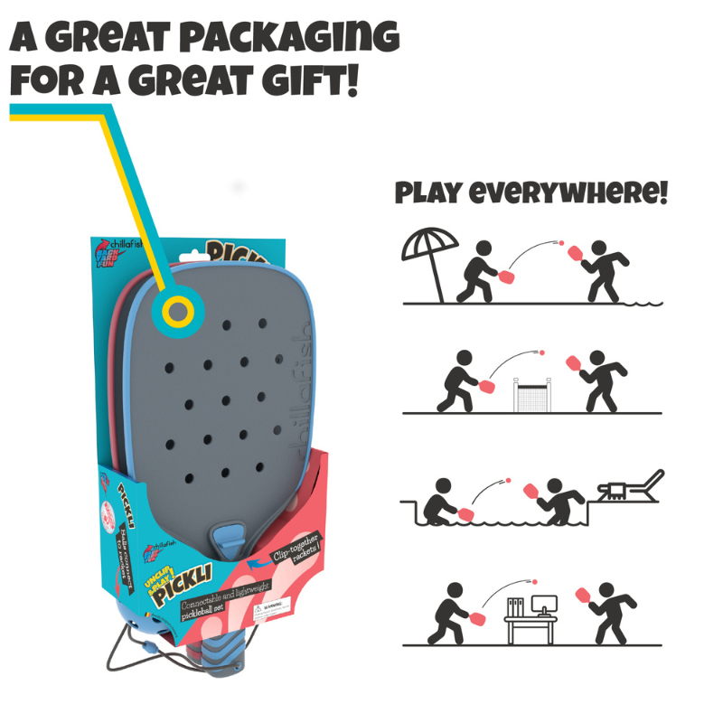 Chillafish Pickli - Set Rachete Pickleball Portabil