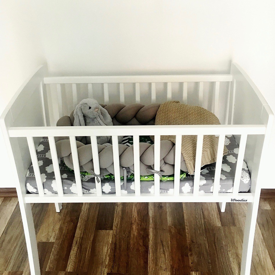 Patut Co-Sleeping Woodies Alb 90x40 cm - imagine 4