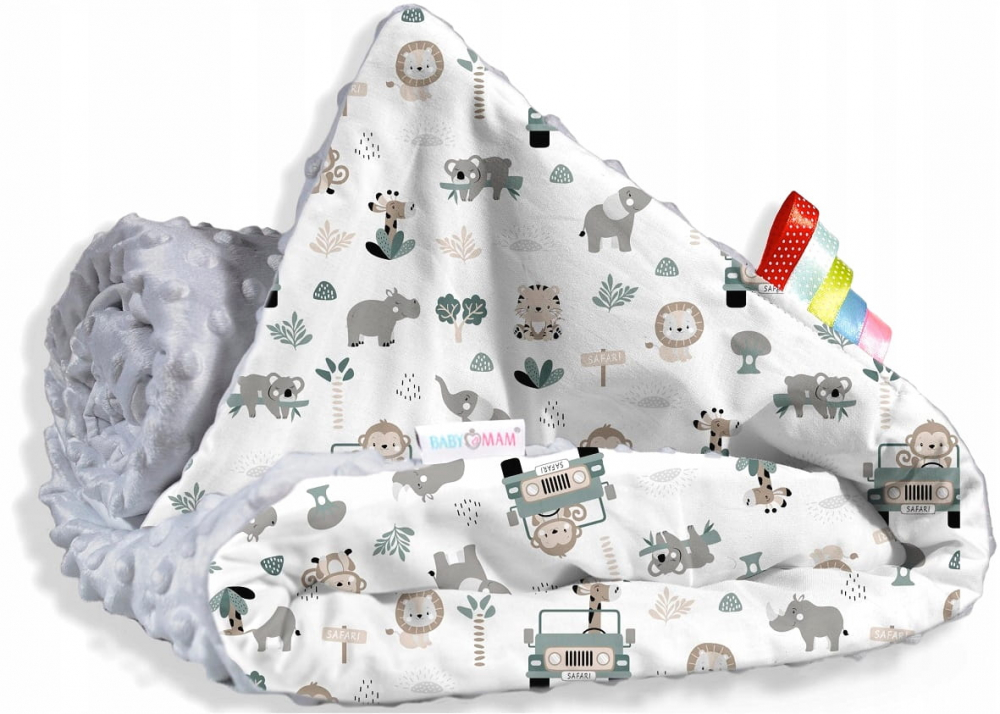 Paturica BabyMam Minky Safari 75x100 cm