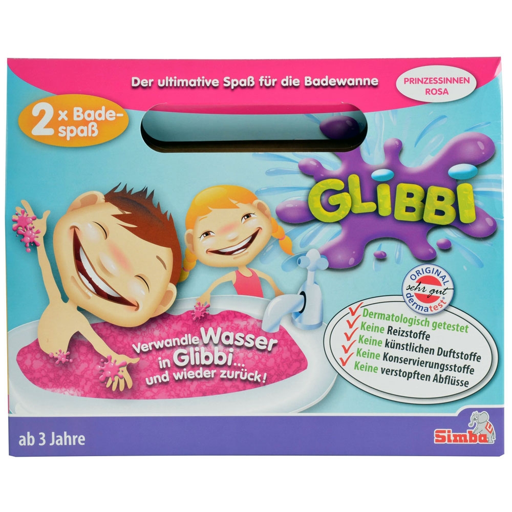 Pudră de Baie Simba Glibbi Roz, 2 Pliculețe
