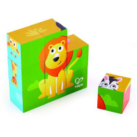 Hape Puzzle Jungla din Lemn, 6 Animale - imagine 2