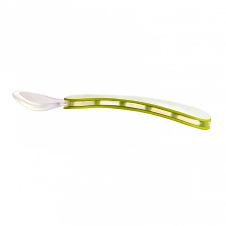 Lingurita silicon Minut Baby 4+ verde