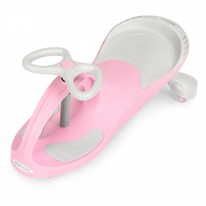 PlasmaCar Ecotoys Pink, Roti LED, Sarcina 120kg - imagine 4