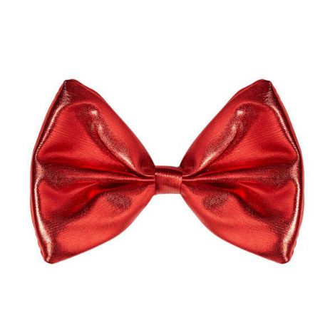 Papion roșu metalizat Widmann | Accesoriu Carnaval