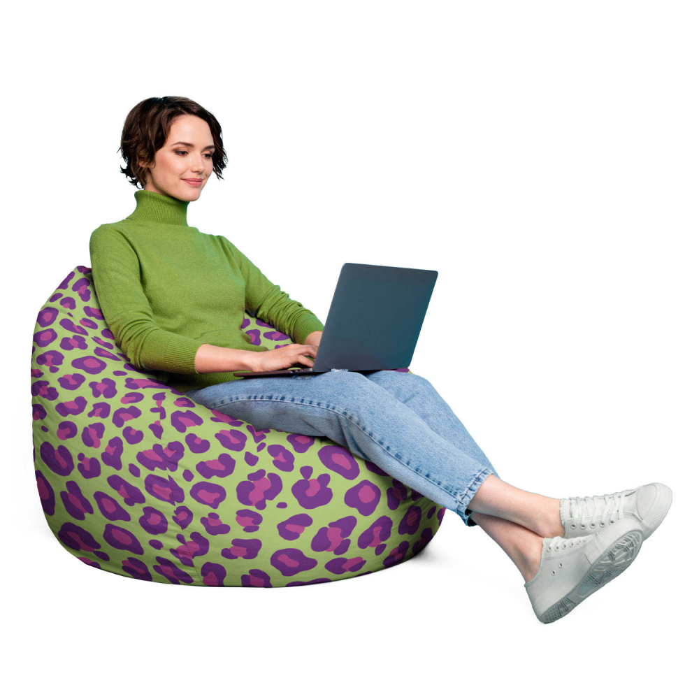 Fotoliu puf XL Leopard Madness Updeco - imagine 4