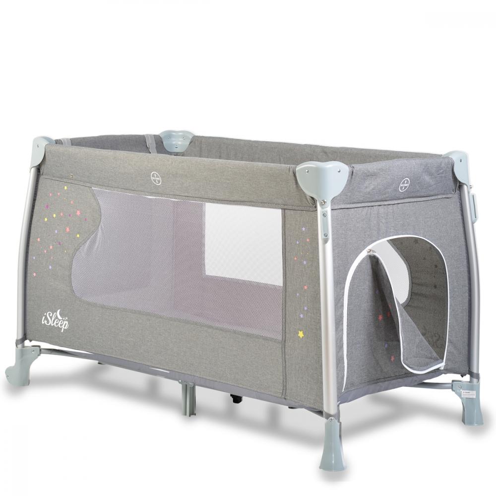 Patut Cangaroo ISleep Grey 120x60 Pliabil Complet - imagine 7