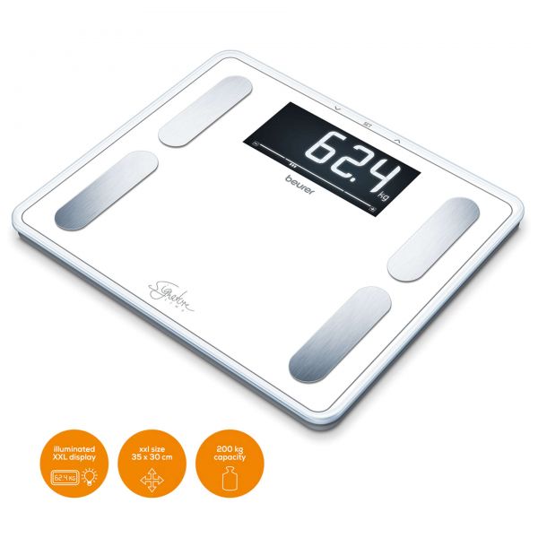 Cantar Diagnostic Beurer BF410, Alb, pana la 200 kg