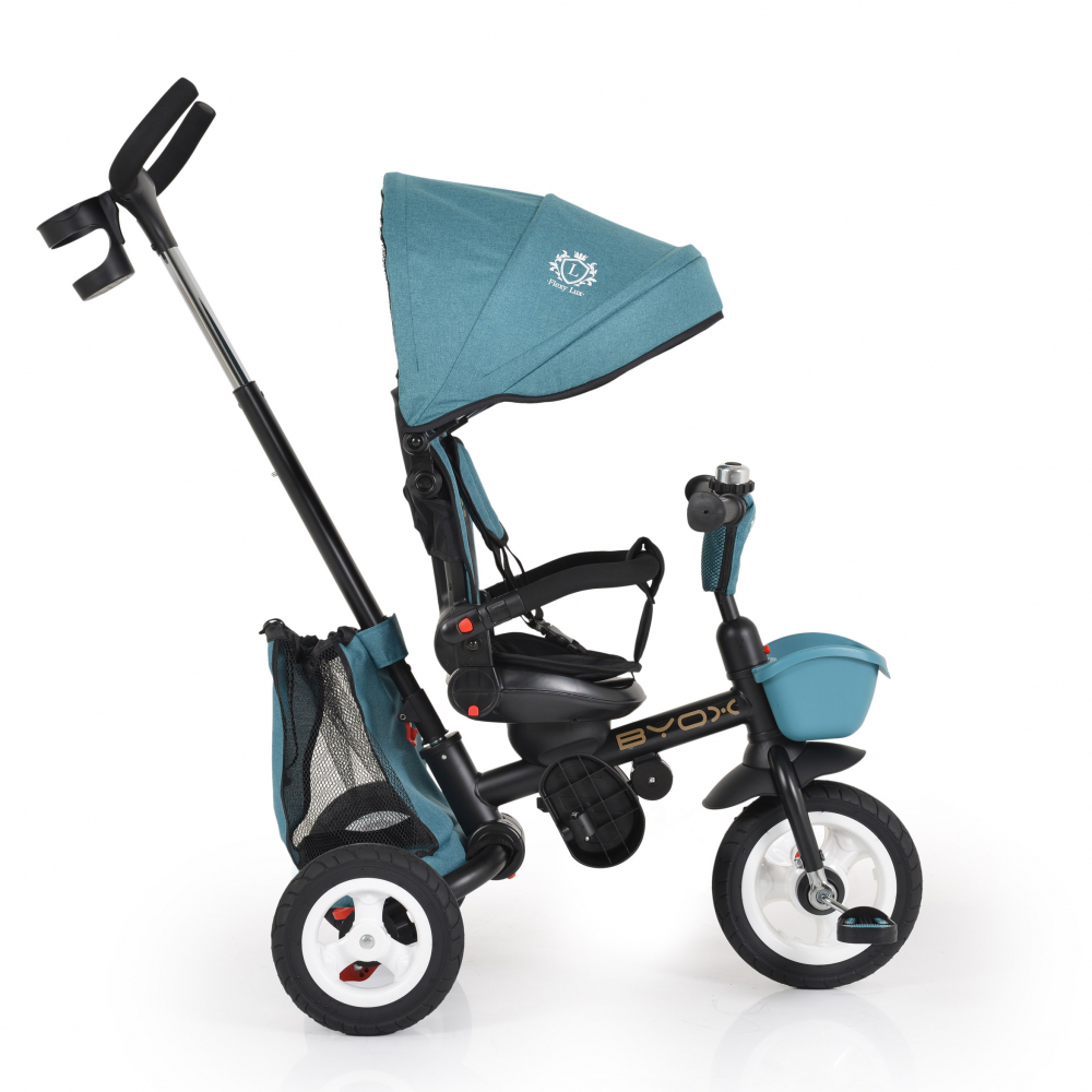 Tricicleta Byox Flexy Lux Turquoise, Pliabila - imagine 2