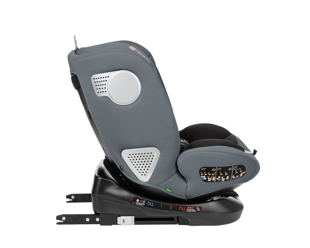 Scaun Auto KikkaBoo i-Moove i-SIZE, Isofix, Dark Grey - imagine 5