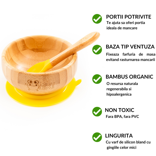 Set Diversificare Bambus Oaki Galben