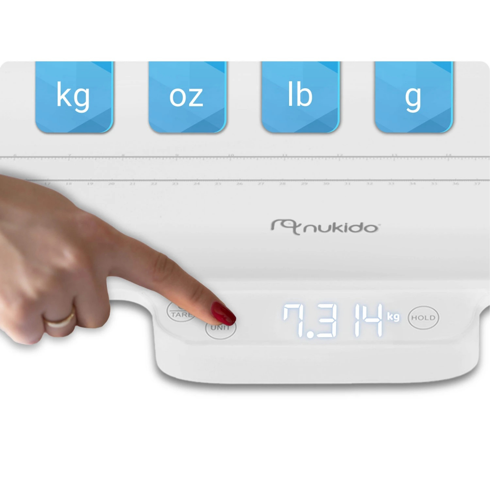 Cantar Electronic Copii Nukido White 40kg - imagine 4