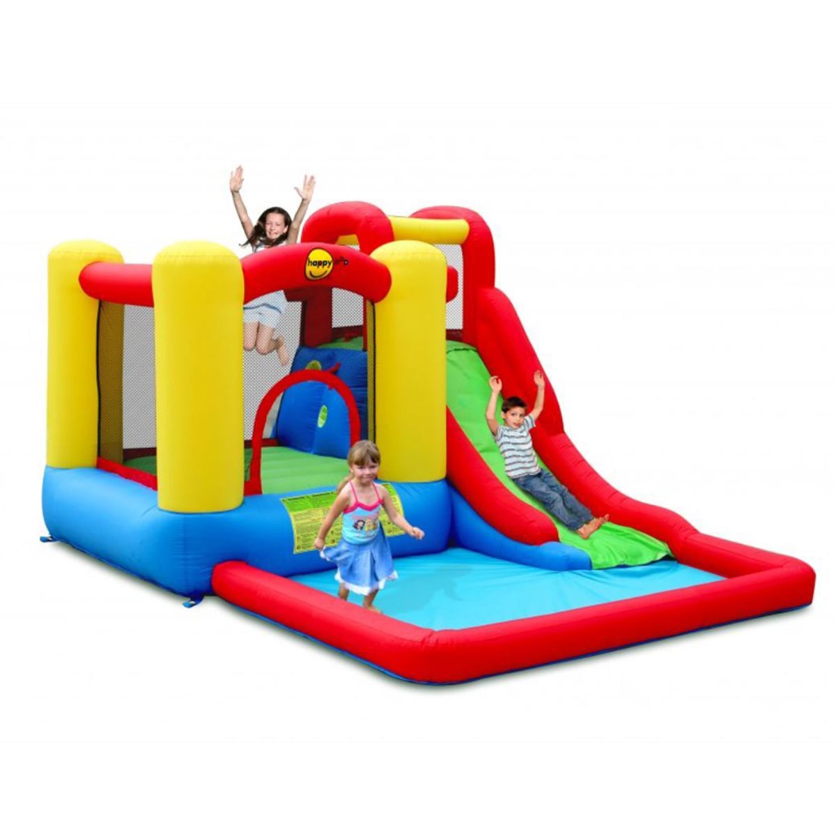 Happy Hop Jump Splash - Saltea Gonflabila cu Apa si Tobogan
