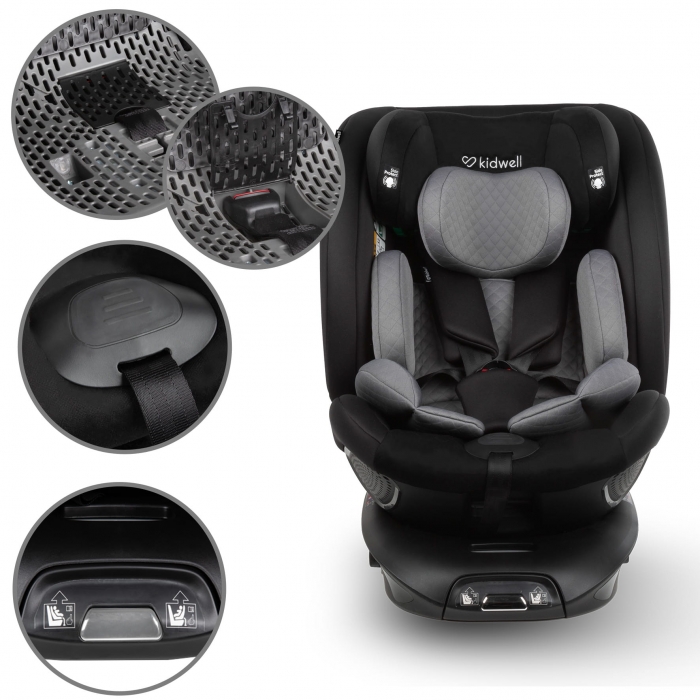 Scaun Kidwell GoCar i-Size 360° Rotativ - imagine 5