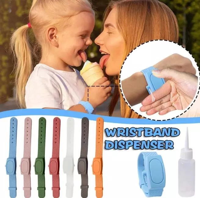 Brățară Dispenser Dezinfectant Drool, Neagră - imagine 7