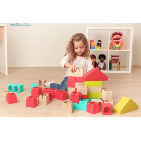 Joc de construit Eco Kim Blocks 40 piese Miniland - imagine 2
