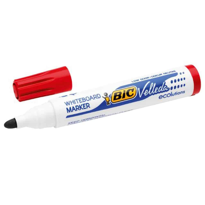 Marker Tabla Bic Velleda, Varf Rotund 2.5 mm, Rosu