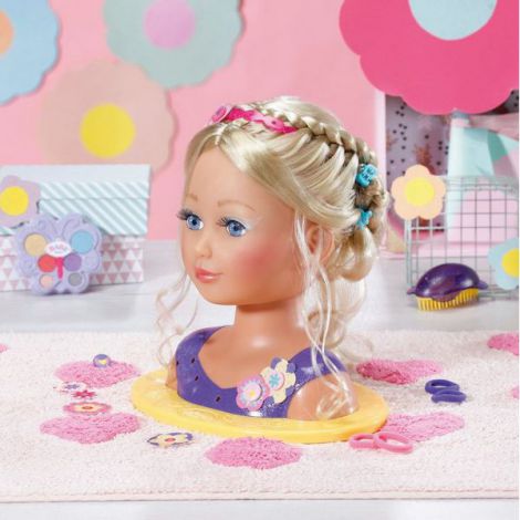 BABY born Surioara, Cap Papusa pentru Coafat, 27 Accesorii - imagine 3