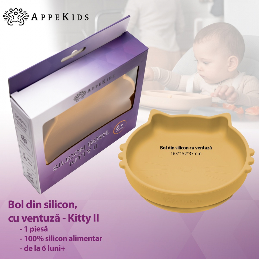 Bol Silicon AppeKids Kitty II Honey - imagine 2