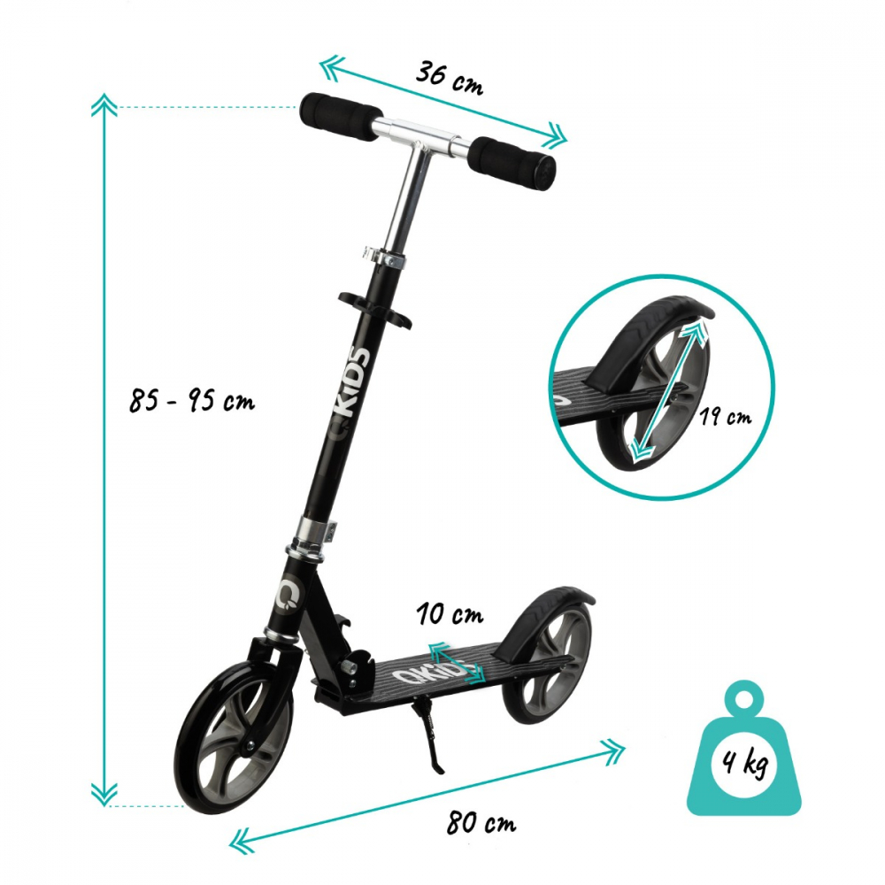 Trotineta QKIDS Freestyle Pliabilă cu Ghidon Reglabil - imagine 2