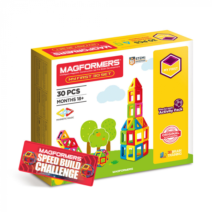 Set Magnetic Magformers 30 Piese Clicstoys
