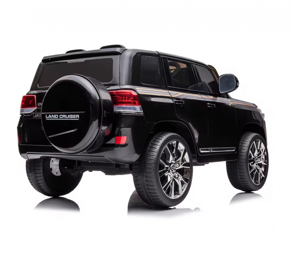 Toyota Land Cruiser Electrică Negru, 2.4 GHz, Roți EVA - imagine 3