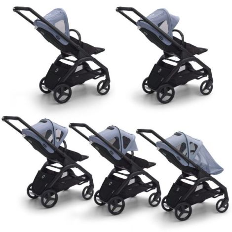 Capotina Bugaboo Dragonfly UPF 50+ Seaside Blue - imagine 2
