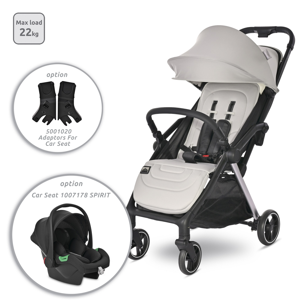 Carucior Lorelli Loret Ultra-Light Grey Jasper - imagine 2