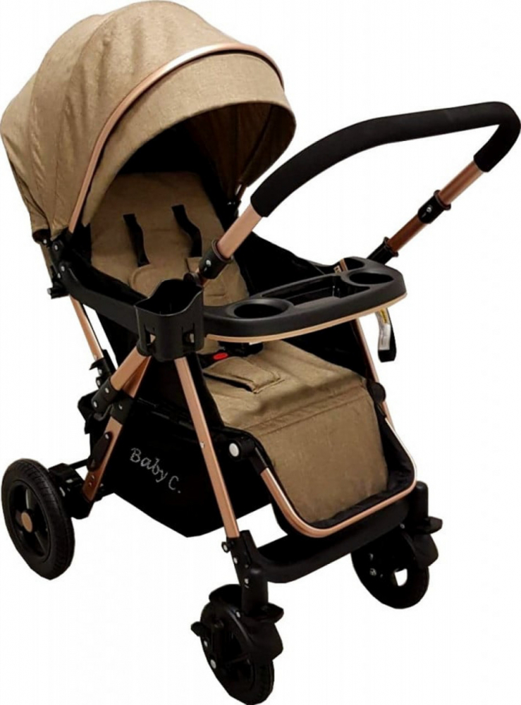 Carucior Baby Care PRO 511 - Premium Maro - imagine 2