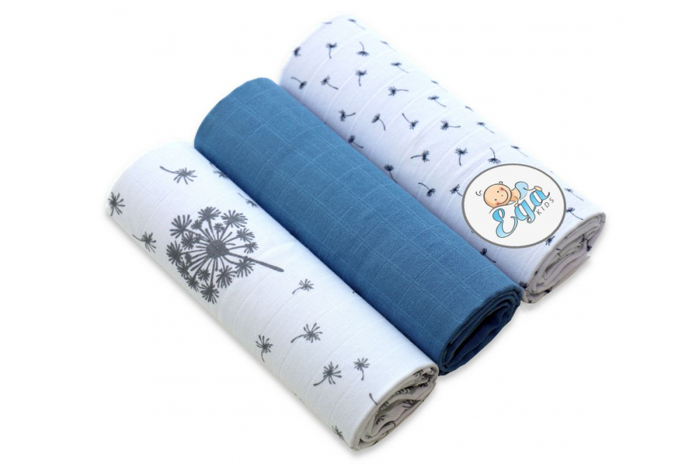 Set 3 Scutece Egakids Bumbac 60x80cm - imagine 2