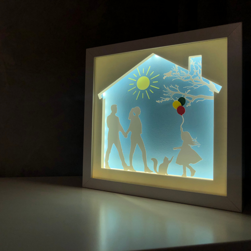 Tablou Luminos Părinți și Copii | Noorhandmadeatelier