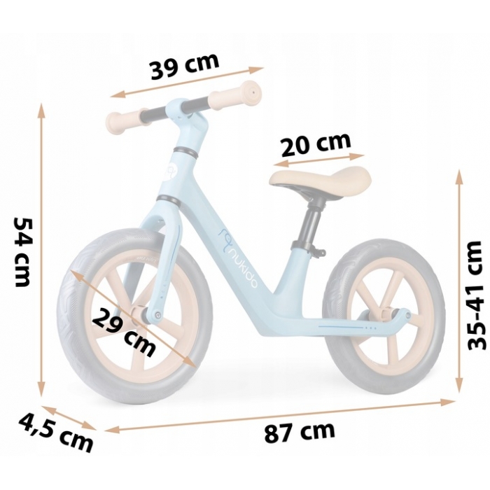 Bicicletă Nukido Light Flee - Dezvoltă echilibrul! - imagine 5
