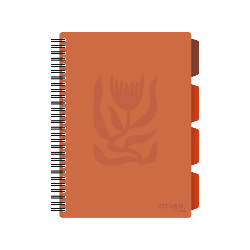 Caiet Strigo Floral B5 cu Separatoare