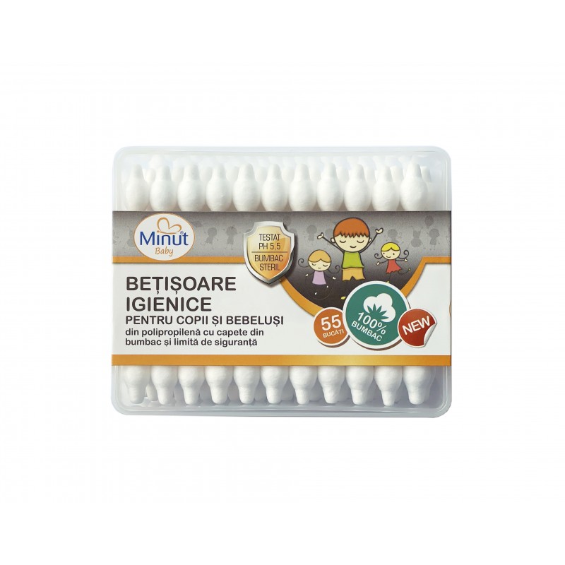 Betisoare Minut Baby 55buc Igiena Copii - imagine 4