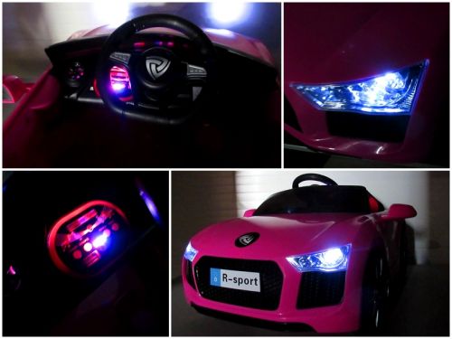 Mașinuță Electrică Cabrio B4 Roz Copii - imagine 2