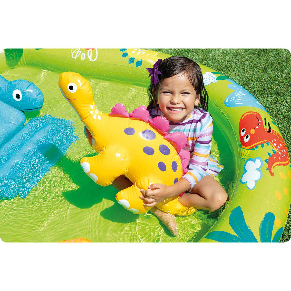 Piscina gonflabila Intex Dinosaur cu tobogan - imagine 5