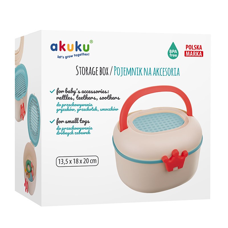 Cutie Depozitare Suzete Akuku, Design Coroana - imagine 7
