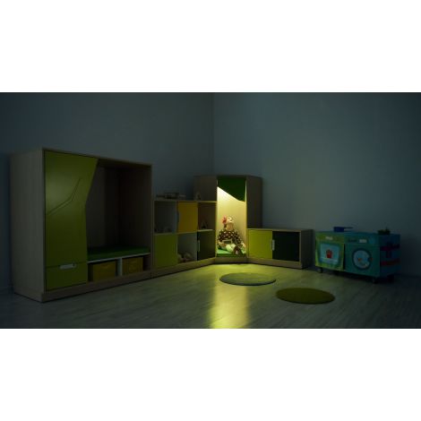 Dulap colt relaxare Artar Moje Bambino cu LED - imagine 11