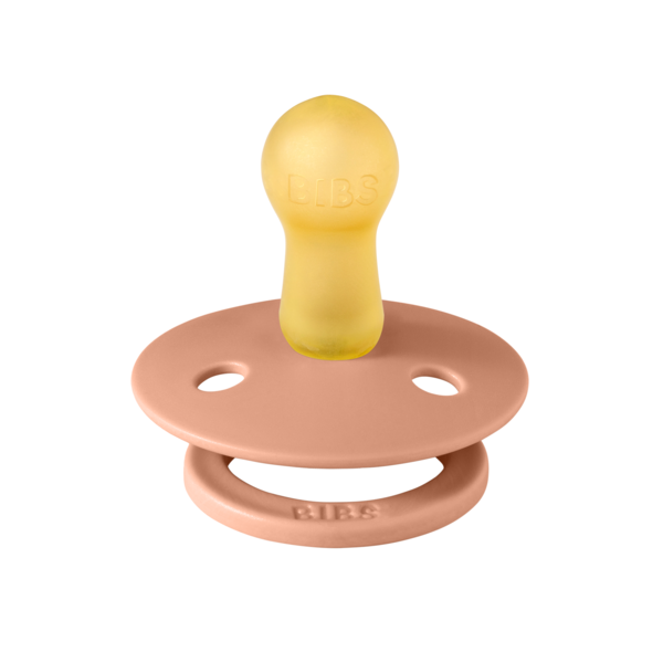 Suzeta Bibs Colour Latex, Peach, 6 luni+