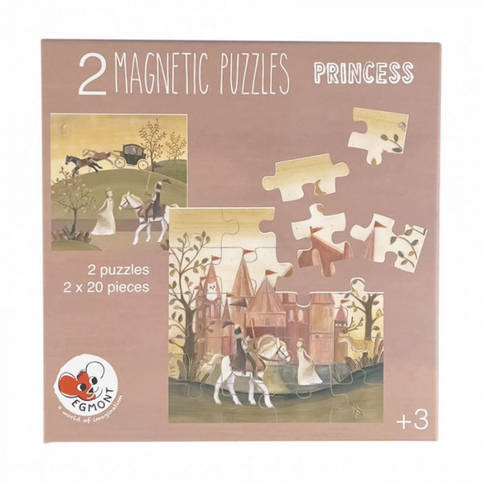 Puzzle Magnetic Printese Egmont Toys - 2 x 20 Piese