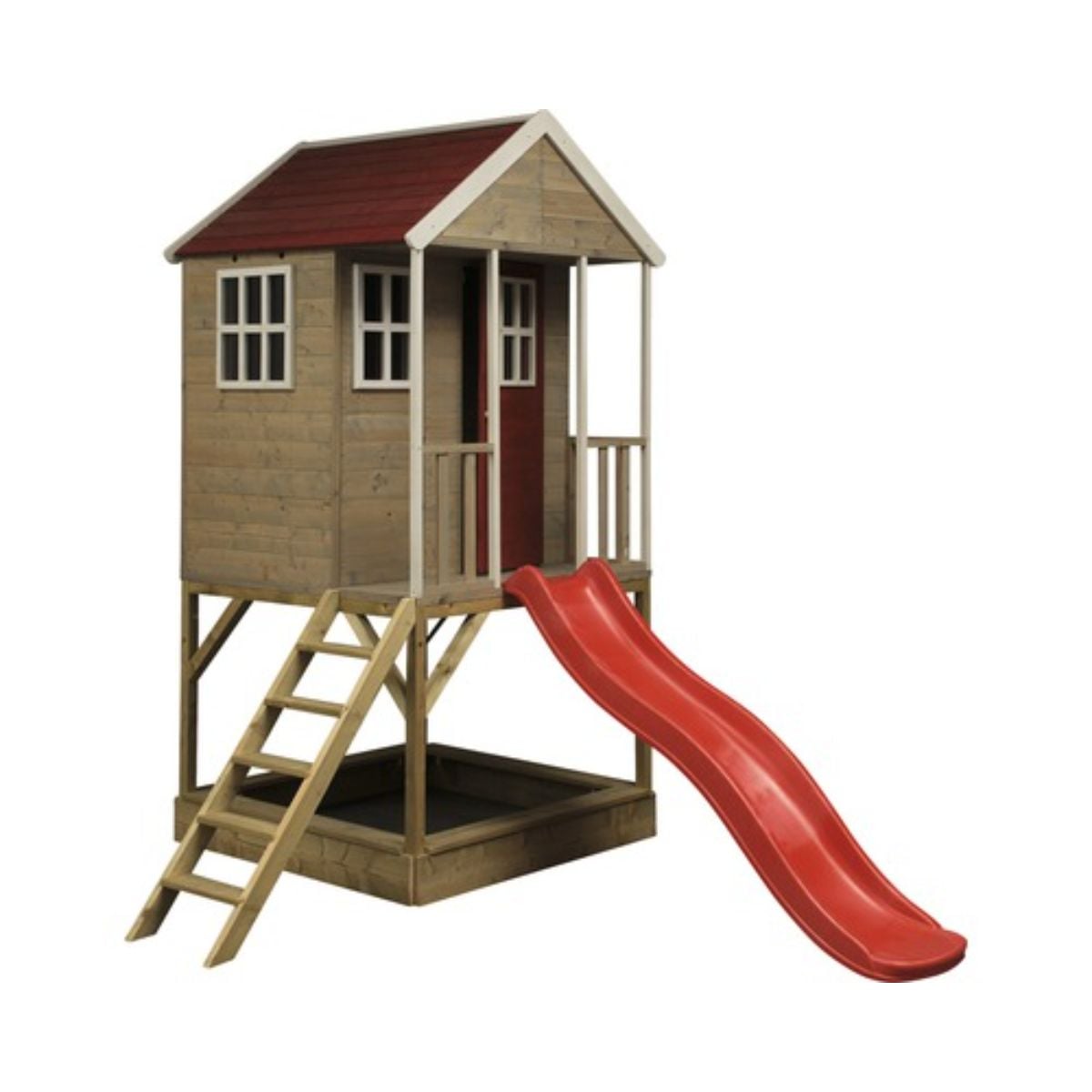 Casuta Gradina cu Tobogan si Nisip Wendi Toys